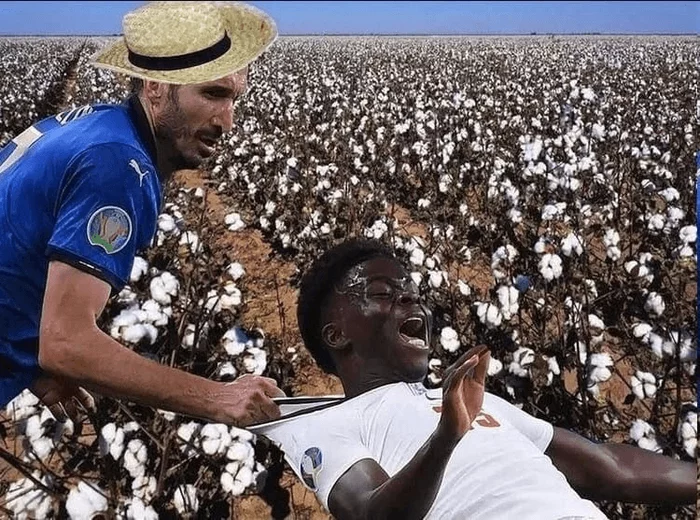 The sun is still high - Europe championship, Euro 2020, Football, England, Italy, Humor, Blacks, Slavery, , Giorgio Chiellini, 