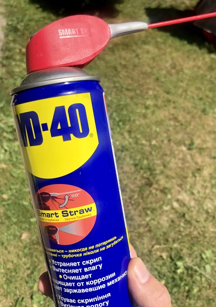 Ещё немного про пользу WD-40 - Моё, Wd-40, Оса, Лето, Керосин, Дача