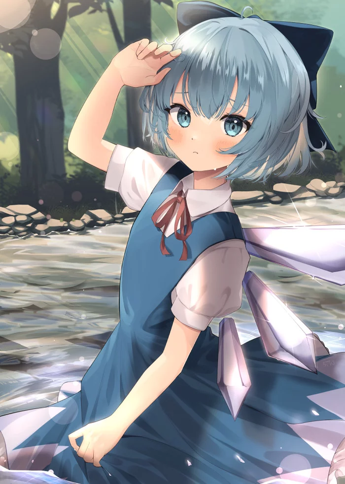 Cirno - Touhou, Cirno, Anime Art, Аниме, Goma