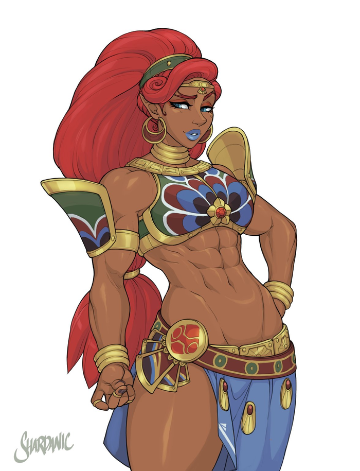 Urbosa  , , Muscleart, Urbosa, The Legend of Zelda, Breath of the Wild, , , Shardanic