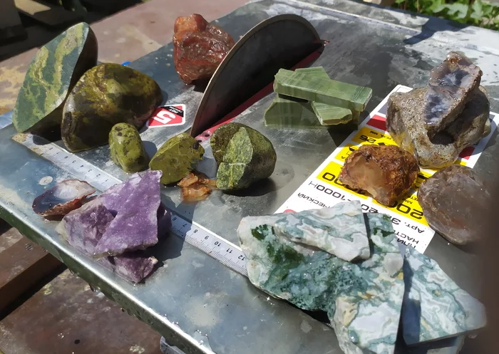 Summer sawing of minerals and rocks - My, Minerals, With your own hands, Longpost