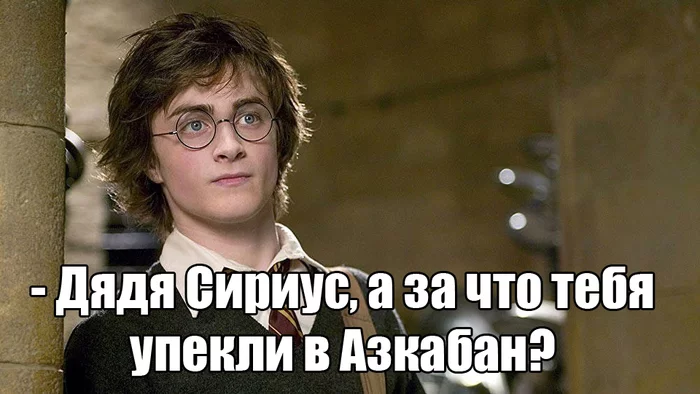 Unusual werewolf - My, Humor, Movies, Longpost, Picture with text, Harry Potter, Daniel Radcliffe, Gary Oldman, Leon, Crossover