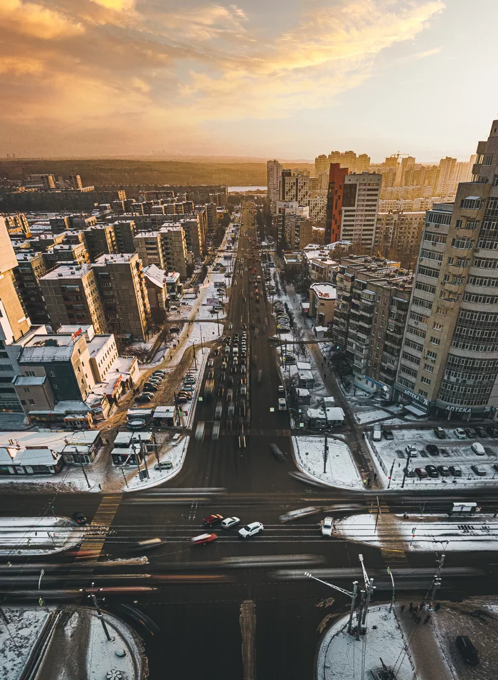 Evening Chelyabinsk - My, Town, The photo, Dji, Mavic 2 zoom, Chelyabinsk