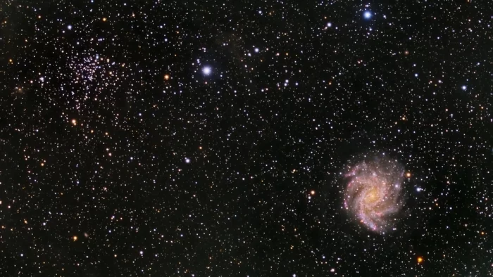 NGC6946 AND NGC6939 - My, Space, Astronomy, Astrophoto, Stars, Galaxy, Starry sky, Video