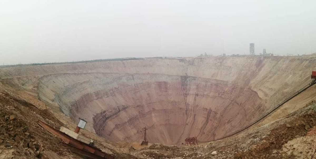 Quarry in Mirny - Peaceful, Kimberlite pipe Mir