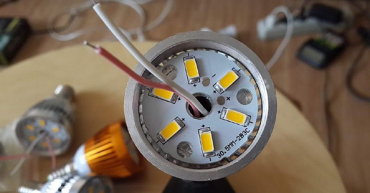 Светодиодная лампа ремонт своими руками на 220в