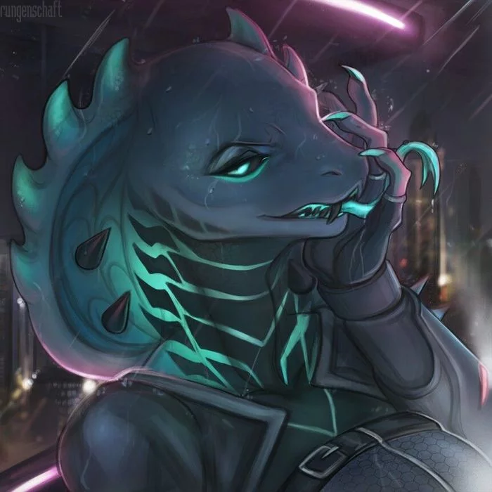 What are you staring at? - Art, Snake, Sight, Furry art, Furry snake, Furry