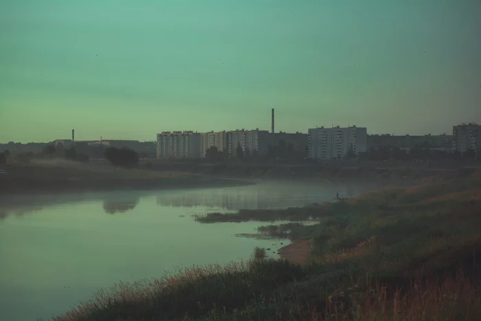 Dawn Magic - My, Nikon d5200, Morning, Fog, Nebula, Mogilev, Republic of Belarus, The photo