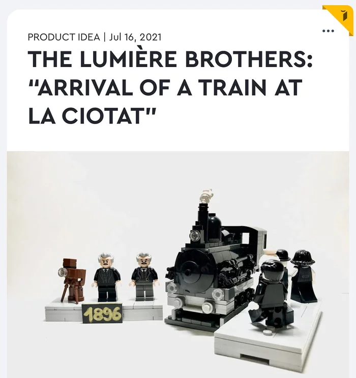Lego arrival of the train by the Lumiere brothers - My, Lego, Lego animation, A train, Locomotive, Locomotive, Project, Lego movie, The LumiГЁre Brothers, Video, Longpost