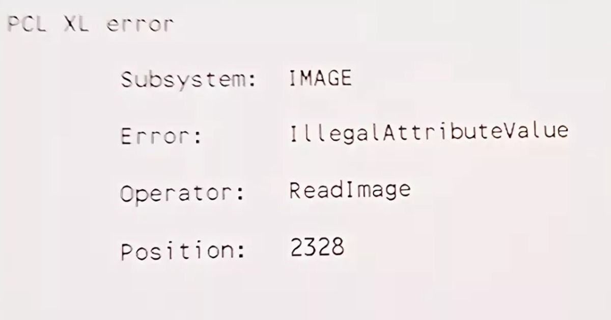 Pcl xl error subsystem parser. Ошибка PCL XL Error. PCL XL Warning illegalmediasource. Mind Error XL Size.