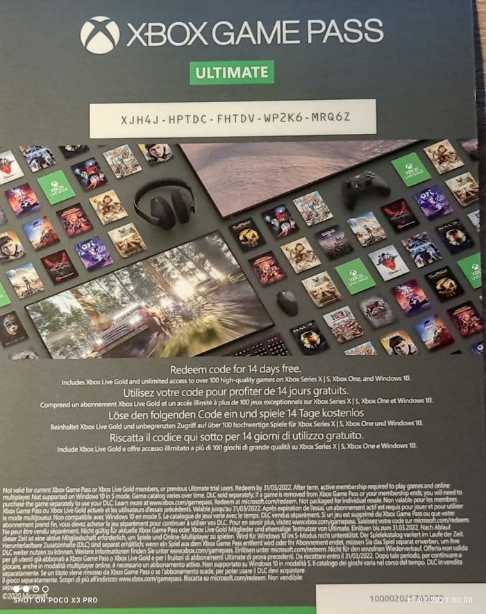 Xbox Game Pass Ultimate 14 days free