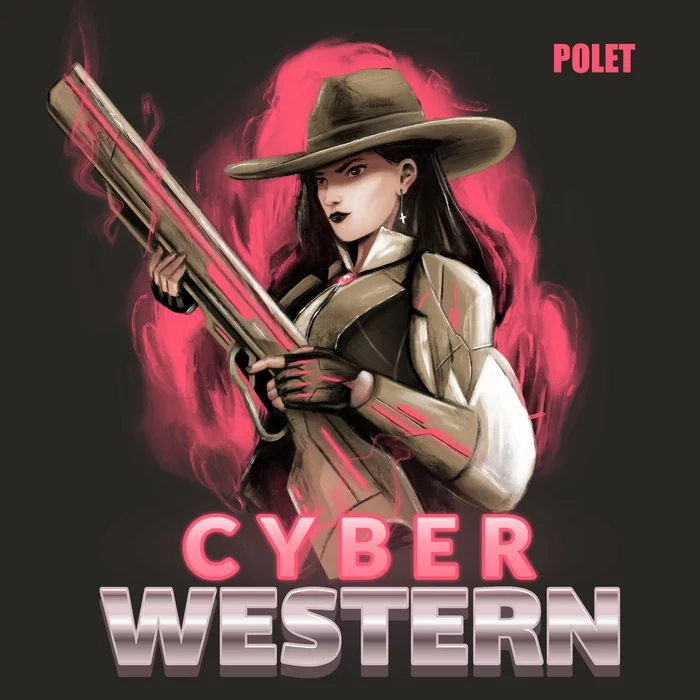 POLET - Cyber Western - Моё, Synthwave, Retrowave, Western, Вестерн, Музыка, Видео