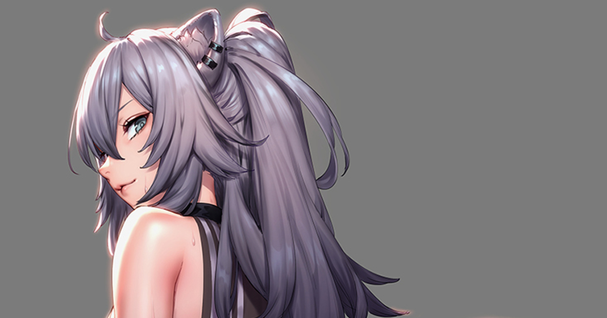 Erotic Shishiron - NSFW, Hololive, Virtual youtuber, Shishiro botan, Anime art, Anime, Longpost