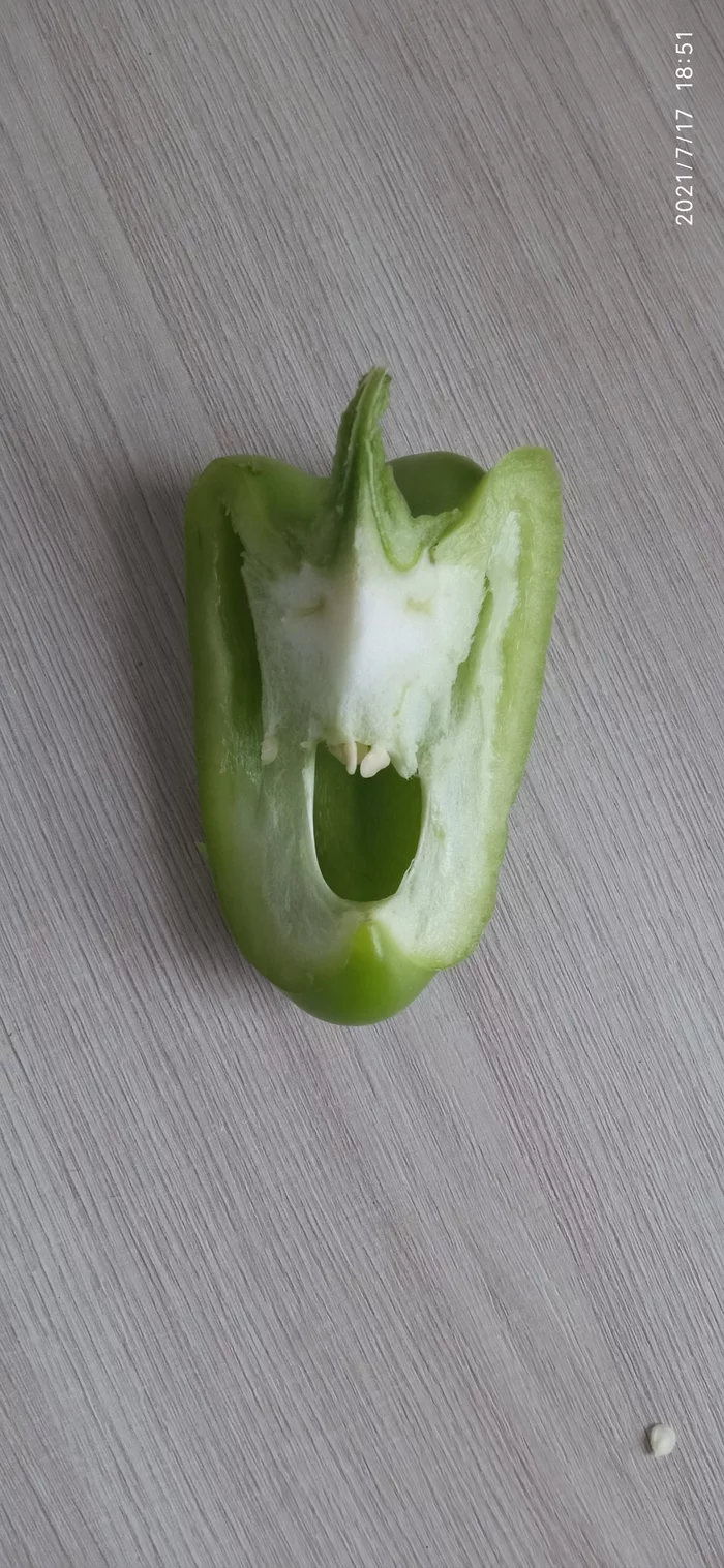 Haven't forgotten the pepper meme yet? - My, Pareidolia, Bell pepper, Humor, Longpost