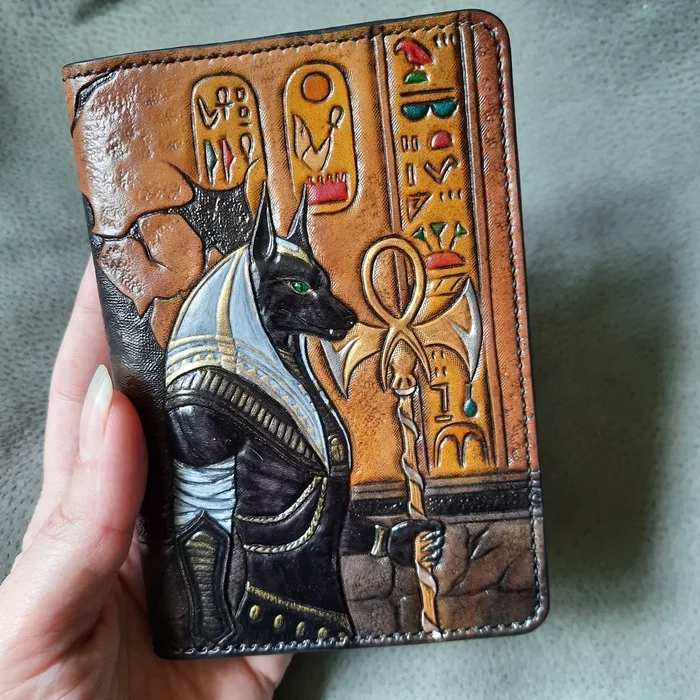 Some leather covers - My, Leather products, Embossing on leather, Leather, Needlework without process, Cover, With your own hands, Handmade, Longpost