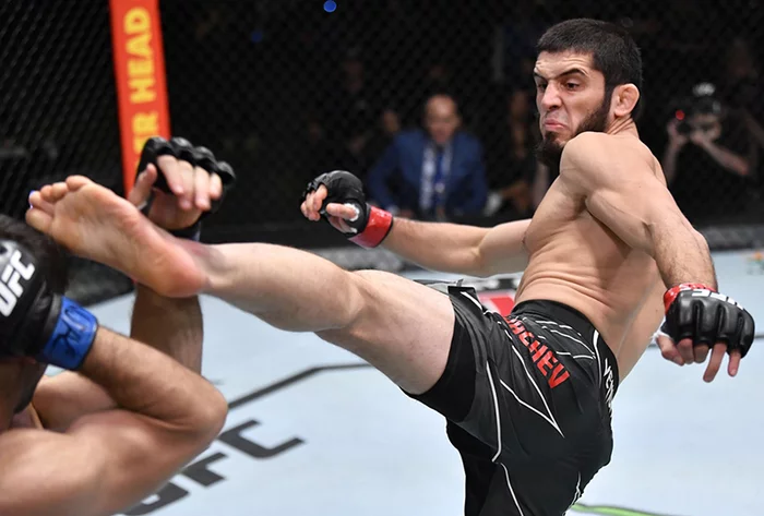 Islam Makhachev defeats Thiago Moises via submission in the UFC - My, Sport, Ufc, MMA, MMA fighter, Makhachev, news, Duel, The fight, , Fighters, Martial arts, Longpost