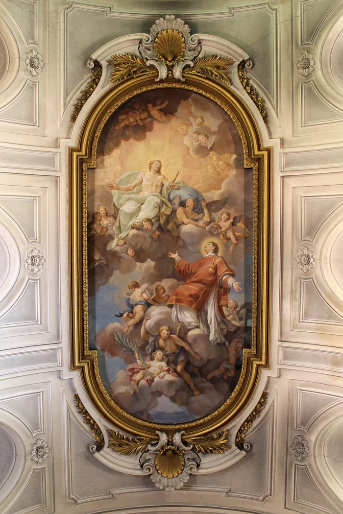 Baroque ceiling fresco - beauty, Gold, Fresco, Architecture, The cathedral, Baroque, Art