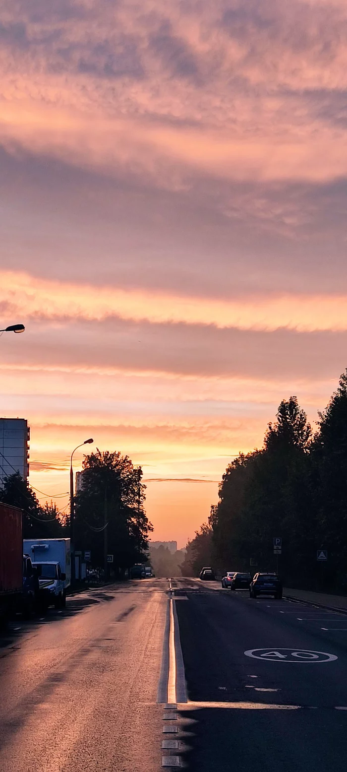 Sunset in Yasenevo - My, Sunset, Yasenevo, Longpost