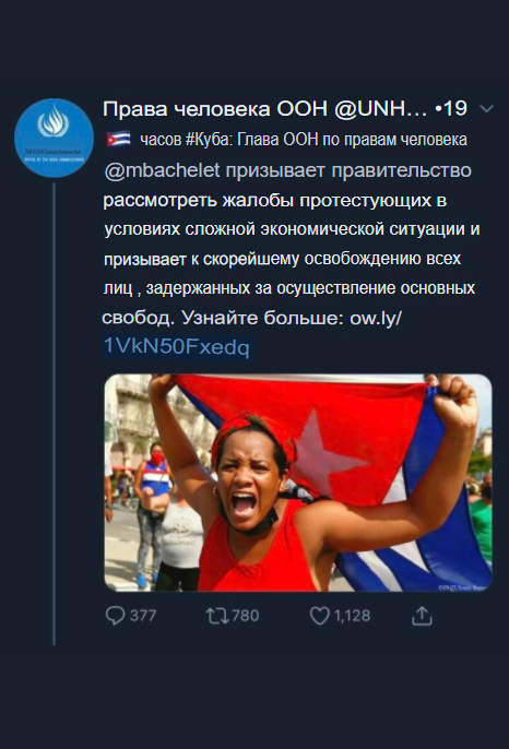 Human Rights and Twitter - Politics, Cuba, Screenshot, Twitter, Longpost