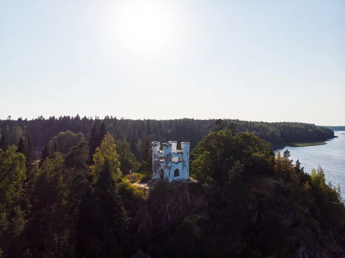 Dead island. - My, Travels, Travel across Russia, Vyborg, Mon Repos Park, Dji, DJI Mavic Air, Mavic Air, Isle of the Dead, , Island, Story, История России, The photo, Drone, Video, Longpost