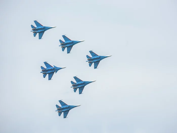 Russian Knights arrived for the holiday - My, The photo, Aviation, Russian Knights, Performance, Ufa, Longpost