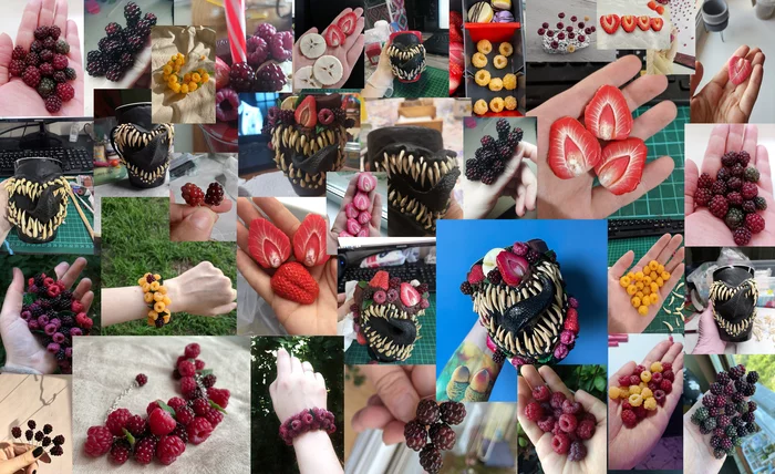 Works of first-year students (part 4?) - My, Needlework without process, Education, Master Class, Polymer clay