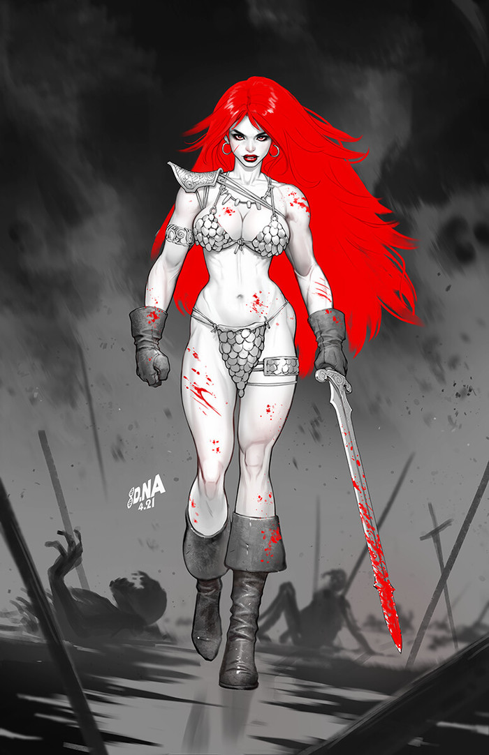 Red Sonja: Black, White & Blood ,  ,  , David Nakayama