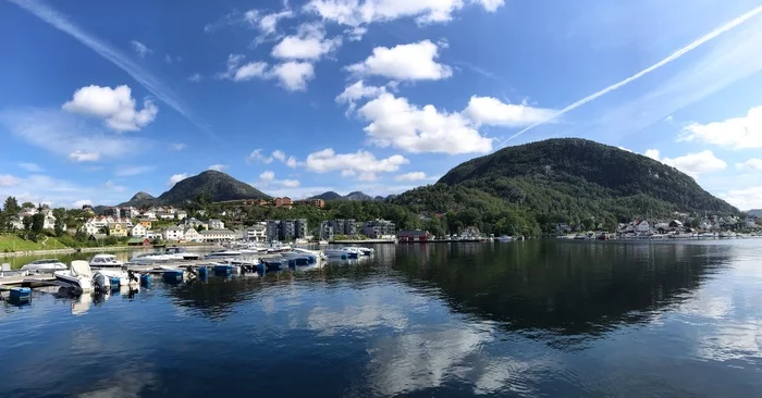 When a supermarket with such a view, then going to the store is a joy - My, Norway, beauty, Nature, The mountains