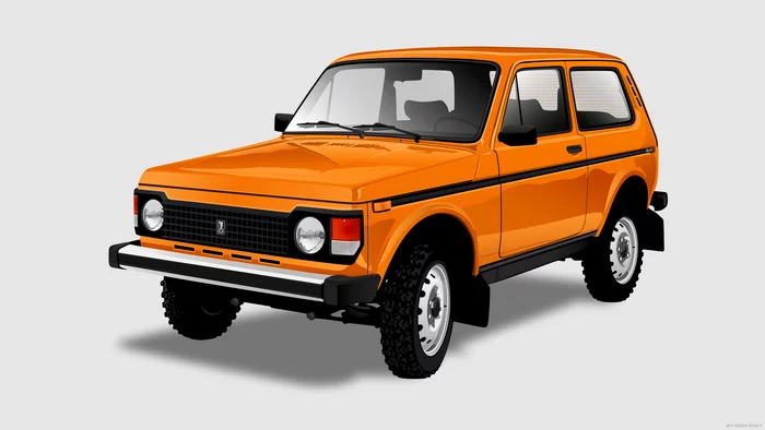 Pre-production Niva 21213 and RAF 2203 Latvia - My, Prototype, Domestic auto industry, Digital drawing, Vector graphics, Graphic design, Auto, the USSR, Niva, , Raf, Wallpaper, Background, Longpost