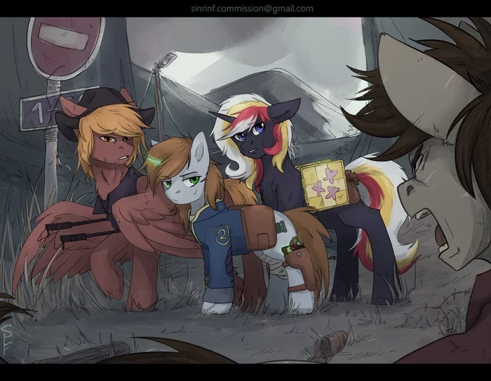 ... Серьезно что-ли?... - My Little Pony, Fallout: Equestria, Littlepip, Velvet Remedy, Calamity, Original Character