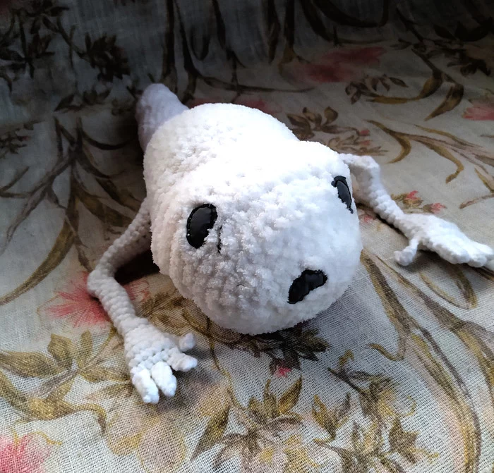 Bridge Worm Trevor Henderson ScpBridge Worm Trevor Henderson SCP toy with reflective fabric eyes - My, Needlework without process, Toys, Crochet, Knitted toys, SCP, Soft toy, Handmade, Video, Longpost