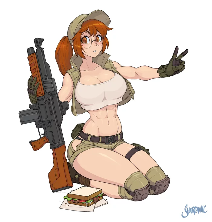 Fio - Strong girl, Art, Muscleart, , Girls, Metal Slug, Games, Shardanic