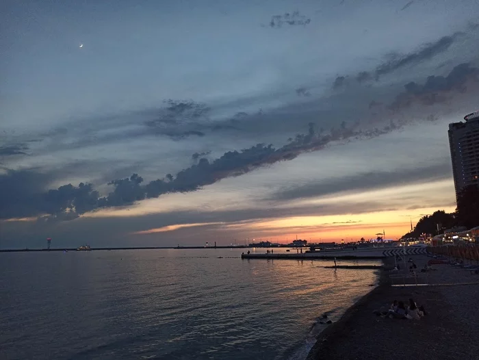 Marine evening - Sunset, Black Sea, Beach