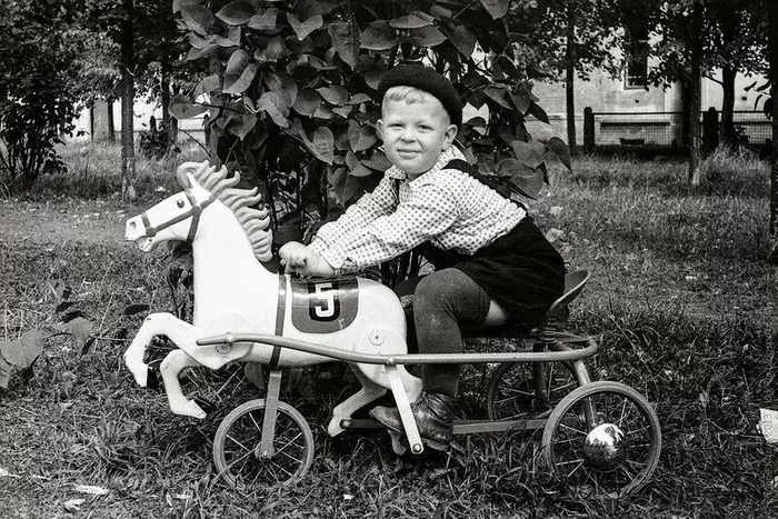 From pedal horse to pedal car - Toys, Mechanics, Pedal, Childhood, Memory, The photo, Longpost