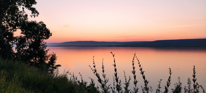 Ангара на закате