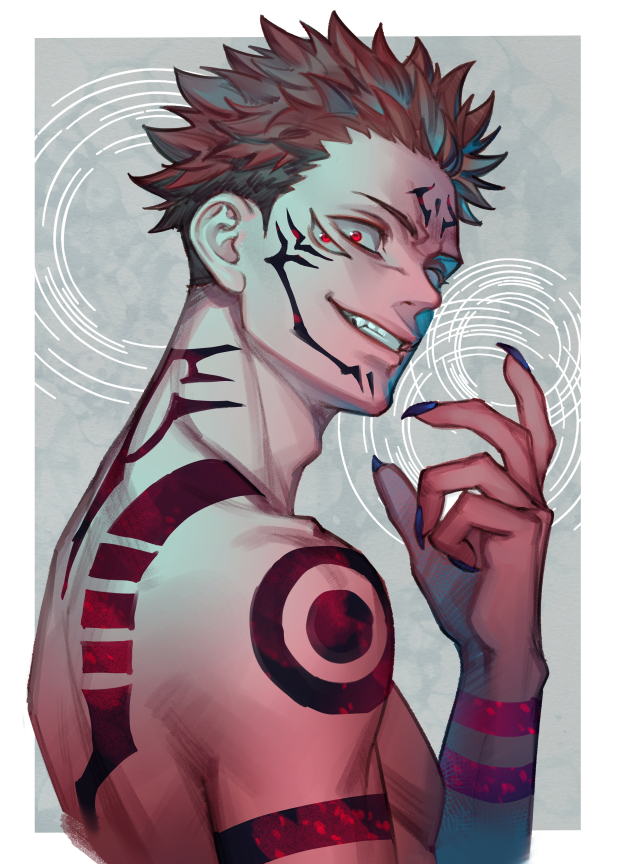 Sukuna Ryoumen - Anime, Art, Anime art, Jujutsu Kaisen, Longpost