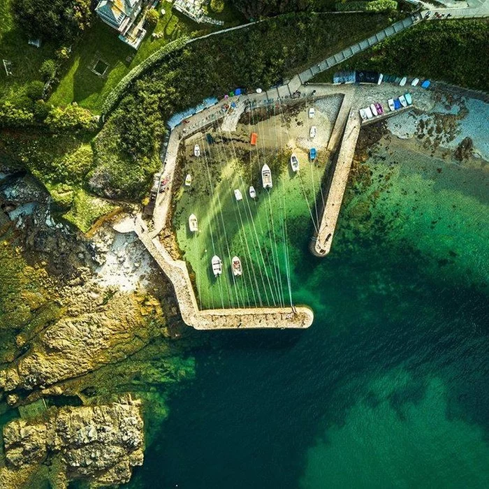 Port Racine - the smallest port in France - Normandy, France, Port, Little, A boat, English Channel, The photo