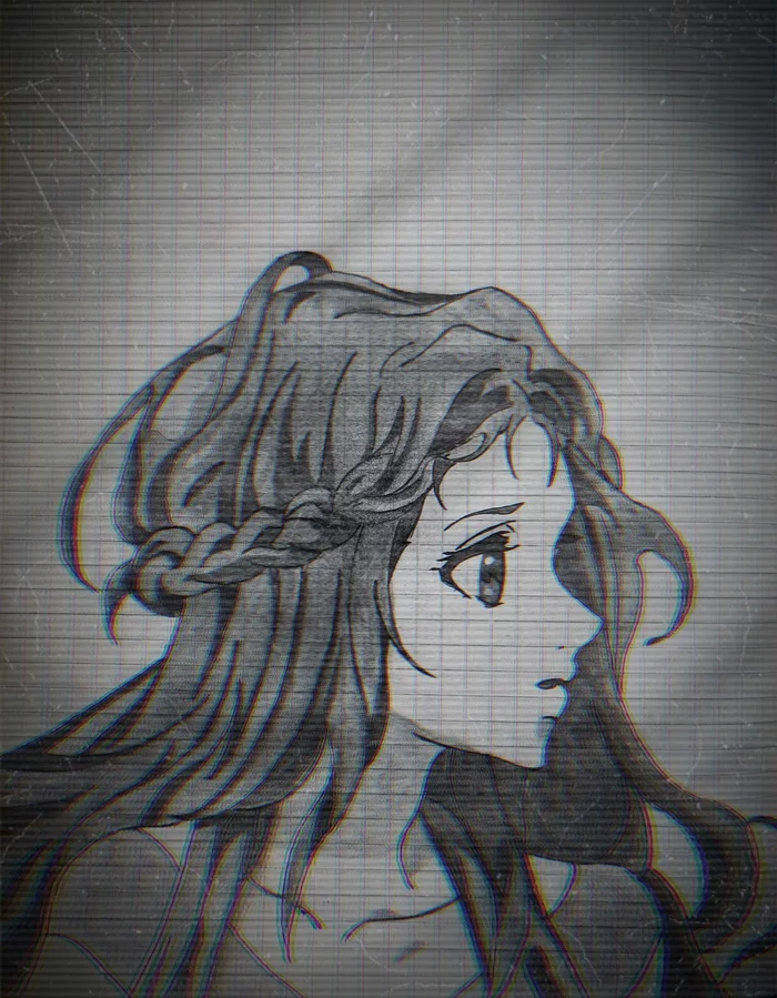 Found on the Internet and decided to draw - Anime, Anime art