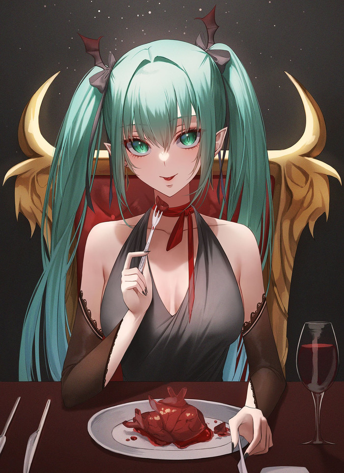 Miku , Anime Art, Hatsune Miku, Vocaloid, , 