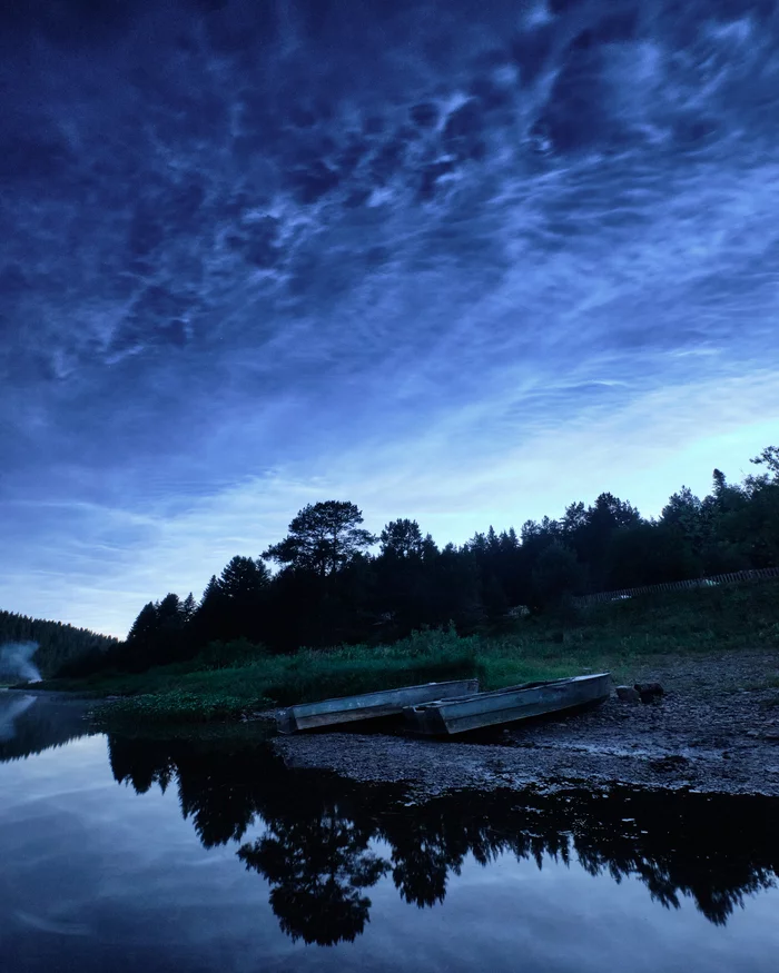 Noctilucent clouds - My, Noctilucent clouds, Geun, Permian, Landscape, Night shooting, Longpost