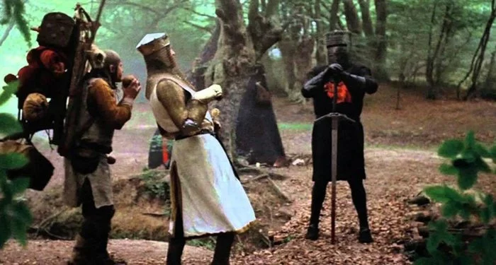 Okay, I agree to a draw! - Monty Python and the Holy Grail, Knight, Battle, Story