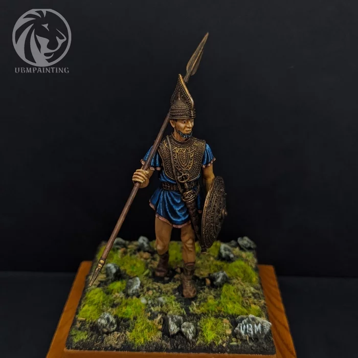 Ancient italic 54mm tin - My, Ancient Rome, The Roman Empire, Antiquity, Stand modeling, Modeling, Painting miniatures, Miniature, Tin soldiers, , Collecting, Collectible figurines, Longpost