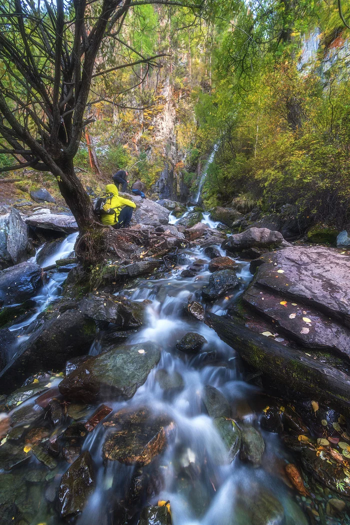 Small Ular waterfall - My, Mountain Altai, Nature, beauty of nature, The nature of Russia, Video, The mountains, The photo, Landscape, Altai, , Tourism, Travels, Waterfall, Longpost, Altai Republic