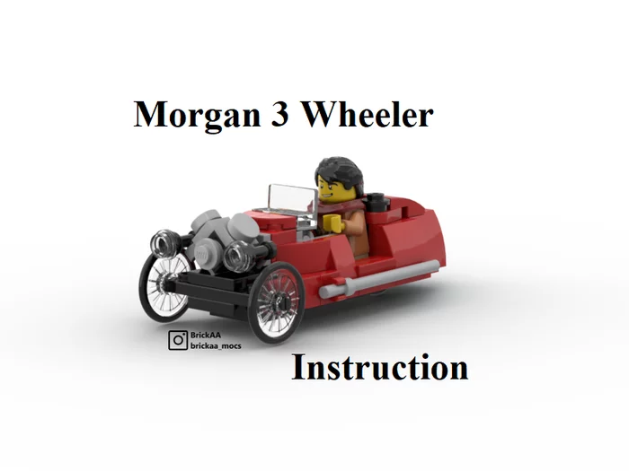 LEGO Morgan 3 Wheeler - Моё, LEGO, Moc, LEGO City, Конструктор, Длиннопост