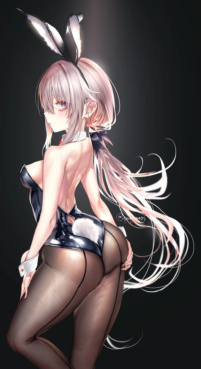 Hot 9a-91 - NSFW, Anime, Anime art, Girls frontline, 9a-91, Bunnysuit, Booty, Breast, Hand-drawn erotica, , Erotic