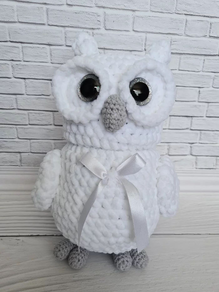 Owl - My, Crochet, Knitted toys, Longpost