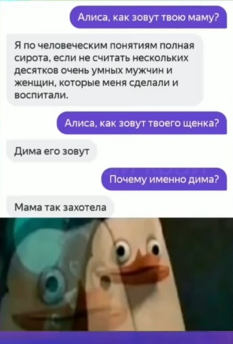 Mom wanted it... - Where is the logic?, Yandex Alice, Screenshot