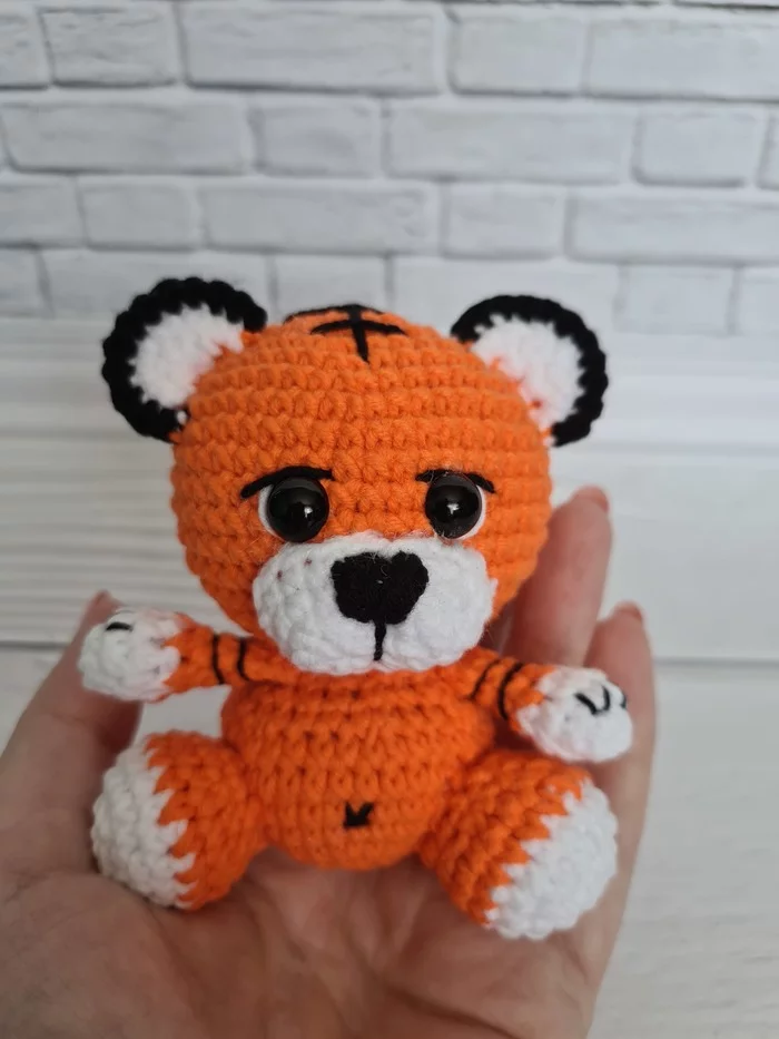 The symbol of 2022 is the tiger - My, Knitting, Crochet, Knitted toys, Longpost