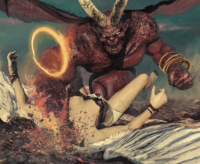 Angel vs Demon 2 , ,   , Photoshop, 3D, 2D