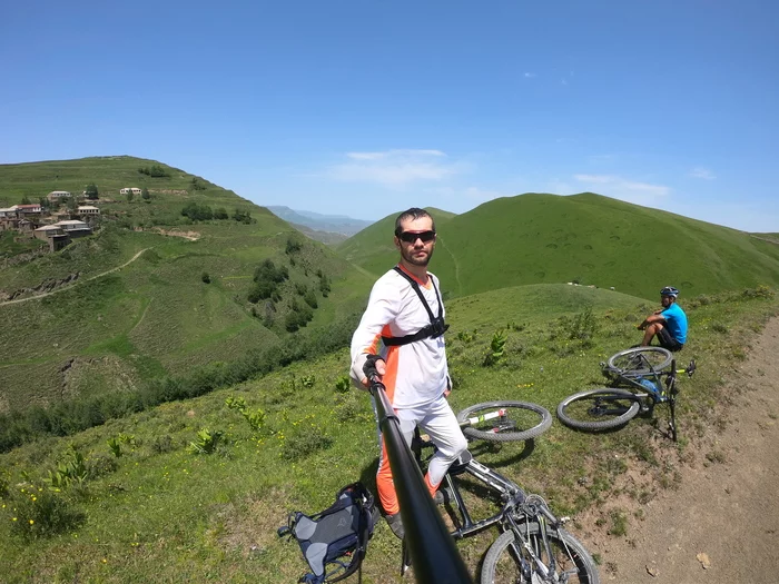 Through the mountains - My, The mountains, A bike, Bike trip, Dagestan, Nature, Kubachi